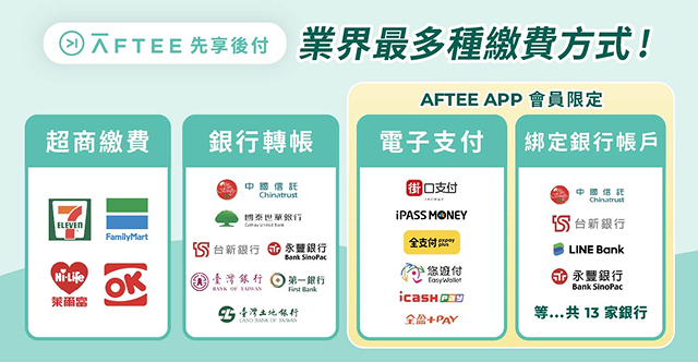AFTEE 多元繳費管道 Banner 手機版